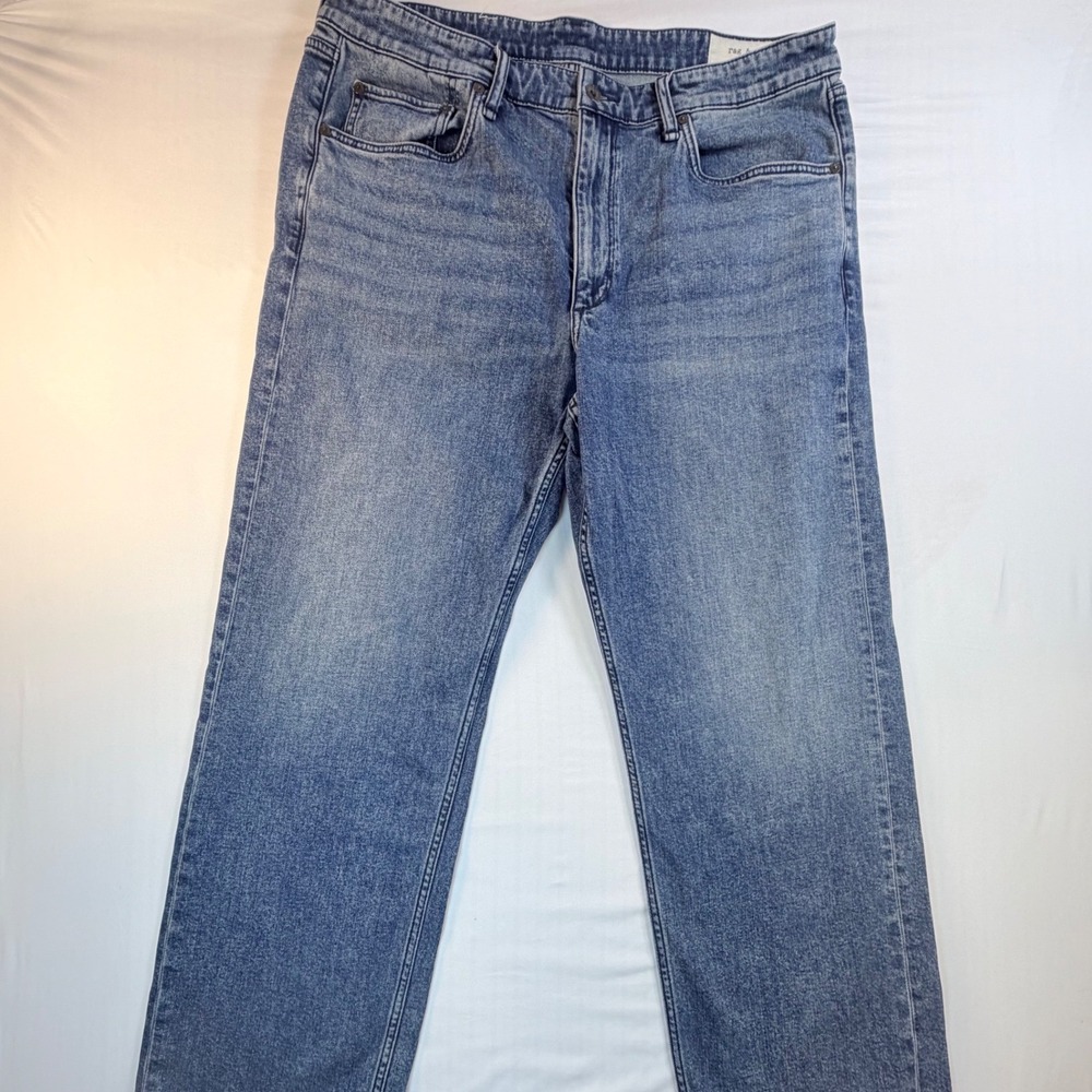 Rag & Bone Fit 4 Straight Jeans Mens 36x32 Blue Damian Wash Denim Pants
